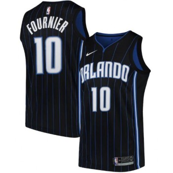 Men's Orlando Magic #10 Evan Fournie Black Icon Edition Stitched Swingman Jersey Men's Orlando Magic #10 Evan Fournie Black Icon Edition Stitched Swingman Jersey