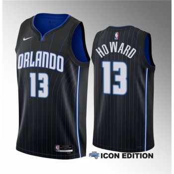 Men's Orlando Magic #13 Jett Howard Black 2023 Draft Icon Edition Stitched Basketball Jersey Men's Orlando Magic #13 Jett Howard Black 2023 Draft Icon Edition Stitched Basketball Jersey
