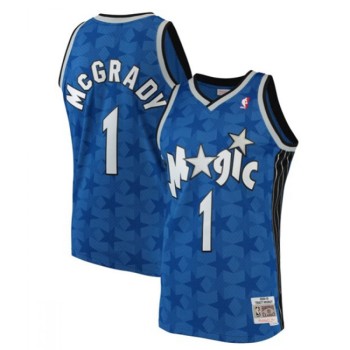 Men's Orlando Magic #1 Tracy McGrady 2000-01 Blue Stitched Jersey Men's Orlando Magic #1 Tracy McGrady 2000-01 Blue Stitched Jersey