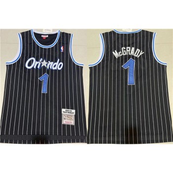 Men's Orlando Magic #1 Tracy McGrady Black Stitched Jersey Men's Orlando Magic #1 Tracy McGrady Black Stitched Jersey