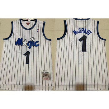 Men's Orlando Magic #1 Tracy McGrady White Stitched Jersey Men's Orlando Magic #1 Tracy McGrady White Stitched Jersey
