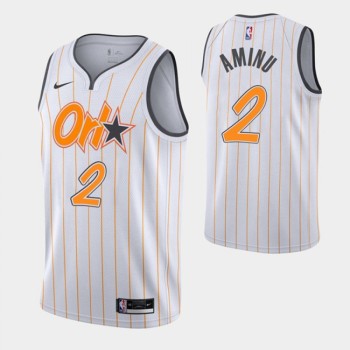 Men's Orlando Magic #2 Al-Farouq Aminu 2020-21 White City Edition Stitched Swingman Jersey Men's Orlando Magic #2 Al-Farouq Aminu 2020-21 White City Edition Stitched Swingman Jersey