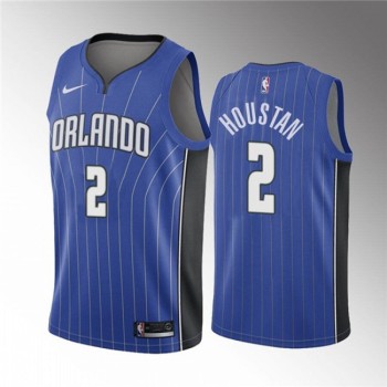 Men's Orlando Magic #2 Caleb Houstan Blue Icon Edition Stitched Swingman Jersey Men's Orlando Magic #2 Caleb Houstan Blue Icon Edition Stitched Swingman Jersey