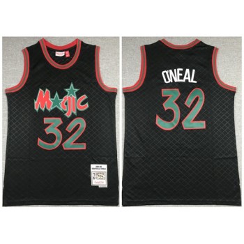 Men's Orlando Magic #32 Shaquille O'Neal Black Throwback Stitched Jersey Men's Orlando Magic #32 Shaquille O'Neal Black Throwback Stitched Jersey