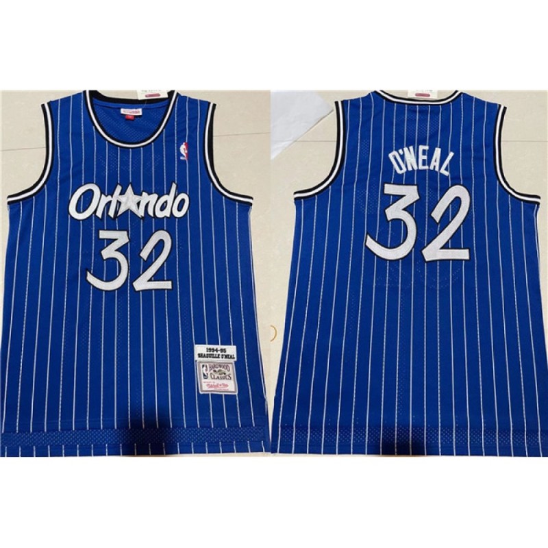 Men's Orlando Magic #32 Shaquille O'Neal Blue Stitched Jersey Men's Orlando Magic #32 Shaquille O'Neal Blue Stitched Jersey