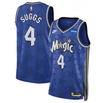 Men's Orlando Magic #4 Jalen Suggs Blue 2023/24 Classic Edition Stitched Basketball Jersey Men's Orlando Magic #4 Jalen Suggs Blue 2023/24 Classic Edition Stitched Basketball Jersey