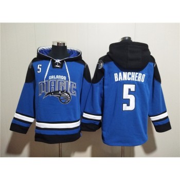Men's Orlando Magic #5 Paolo Banchero Blue Ageless Must-Have Lace-Up Pullover Hoodie Men's Orlando Magic #5 Paolo Banchero Blue Ageless Must-Have Lace-Up Pullover Hoodie