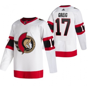 Men's Ottawa Senators #17 Zack MacEwen White Stitched Jersey Men's Ottawa Senators #17 Zack MacEwen White Stitched Jersey