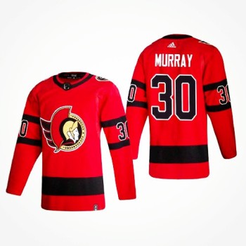 Men's Ottawa Senators #30 Matt Murray 2021 Red Reverse Retro Stitched Jersey Men's Ottawa Senators #30 Matt Murray 2021 Red Reverse Retro Stitched Jersey