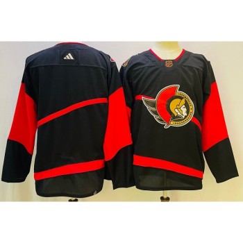 Men's Ottawa Senators Blank Black Stitched Jersey Men's Ottawa Senators Blank Black Stitched Jersey