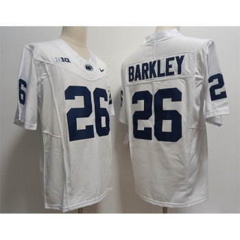 Men's Penn State Nittany Lions #26 Saquon Barkley White Stitched Jersey Men's Penn State Nittany Lions #26 Saquon Barkley White Stitched Jersey