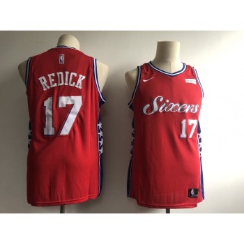 Men's Philadelphia 76ers #17 J.J. Redick Red Stitched NBA Jersey Men's Philadelphia 76ers #17 J.J. Redick Red Stitched NBA Jersey