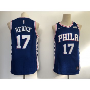 Men's Philadelphia 76ers #17 JJ Redick Blue Swingman Stitched NBA Jersey Men's Philadelphia 76ers #17 JJ Redick Blue Swingman Stitched NBA Jersey