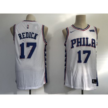 Men's Philadelphia 76ers #17 JJ Redick White Swingman Stitched NBA Jersey Men's Philadelphia 76ers #17 JJ Redick White Swingman Stitched NBA Jersey