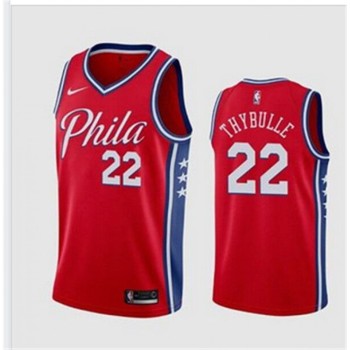 Men's Philadelphia 76ers #22 Matisse Thybulle Red Stitched NBA Jersey Men's Philadelphia 76ers #22 Matisse Thybulle Red Stitched NBA Jersey