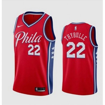 Men's Philadelphia 76ers #22 Matisse Thybulle Red Stitched Swingman Jersey Men's Philadelphia 76ers #22 Matisse Thybulle Red Stitched Swingman Jersey