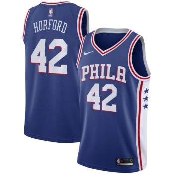 Men's Philadelphia 76ers #42 Al Horford Royal Icon Edition Stitched Swingman Jersey Men's Philadelphia 76ers #42 Al Horford Royal Icon Edition Stitched Swingman Jersey