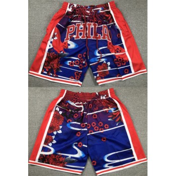 Men's Philadelphia 76ers Red/Blue Shorts (Run Small) Men's Philadelphia 76ers Red/Blue Shorts (Run Small)