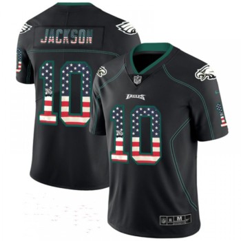 Men's Philadelphia Eagles #10 DeSean Jackson Black USA Flag Color Rush Limited Fashion NFL Stitched Jersey Men's Philadelphia Eagles #10 DeSean Jackson Black USA Flag Color Rush Limited Fashion NFL Stitched Jersey