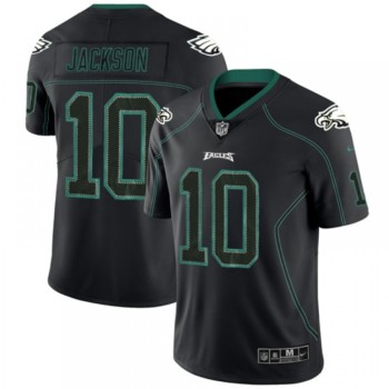 Men's Philadelphia Eagles #10 DeSean Jackson Lights Out Black Color Rush Limited Stitched NFL Jersey Men's Philadelphia Eagles #10 DeSean Jackson Lights Out Black Color Rush Limited Stitched NFL Jersey