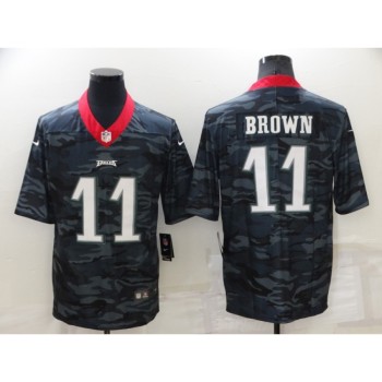 Men's Philadelphia Eagles #11 A. J. Brown Camo Limited Stitched Jersey Men's Philadelphia Eagles #11 A. J. Brown Camo Limited Stitched Jersey