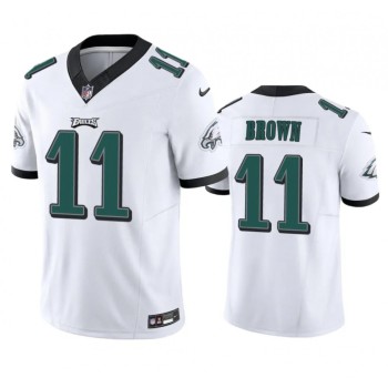Men's Philadelphia Eagles #11 A. J. Brown White 2023 F.U.S.E. Vapor Untouchable Stitched Football Jersey Men's Philadelphia Eagles #11 A. J. Brown White 2023 F.U.S.E. Vapor Untouchable Stitched Football Jersey