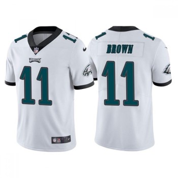 Men's Philadelphia Eagles #11 A. J. Brown White Vapor Untouchable Limited Stitched Jersey Men's Philadelphia Eagles #11 A. J. Brown White Vapor Untouchable Limited Stitched Jersey