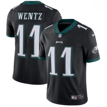 Men's Philadelphia Eagles #11 Carson Wentz Black Vapor Untouchable Limited Stitched NFL Jersey Men's Philadelphia Eagles #11 Carson Wentz Black Vapor Untouchable Limited Stitched NFL Jersey