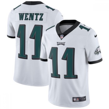 Men's Philadelphia Eagles #11 Carson Wentz White Vapor Untouchable Limited Stitched NFL Jersey Men's Philadelphia Eagles #11 Carson Wentz White Vapor Untouchable Limited Stitched NFL Jersey