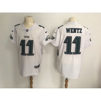 Men's Philadelphia Eagles #11 Carson Wentz White Vapor Untouchable Elite Stitched NFL Jersey Men's Philadelphia Eagles #11 Carson Wentz White Vapor Untouchable Elite Stitched NFL Jersey