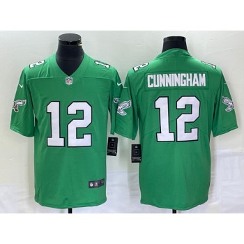 Men's Philadelphia Eagles #12 Randall Cunningham Green Stitched Football Jersey Men's Philadelphia Eagles #12 Randall Cunningham Green Stitched Football Jersey