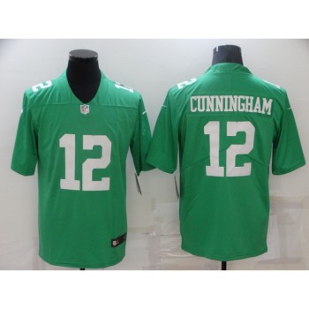 Men's Philadelphia Eagles #12 Randall Cunningham Green Throwback Vapor Untouchable Limited Stitched Jersey Men's Philadelphia Eagles #12 Randall Cunningham Green Throwback Vapor Untouchable Limited Stitched Jersey