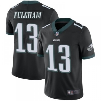 Men's Philadelphia Eagles #13 Travis Fulgham Black Vapor Untouchable Limited Stitched Jersey Men's Philadelphia Eagles #13 Travis Fulgham Black Vapor Untouchable Limited Stitched Jersey