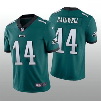 Men's Philadelphia Eagles #14 Kenneth Gainwell Green Vapor Untouchable Stitched Football Jersey Men's Philadelphia Eagles #14 Kenneth Gainwell Green Vapor Untouchable Stitched Football Jersey