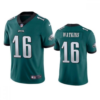 Men's Philadelphia Eagles #16 Quez Watkins 2022 Green Vapor Untouchable Limited Stitched Jersey Men's Philadelphia Eagles #16 Quez Watkins 2022 Green Vapor Untouchable Limited Stitched Jersey