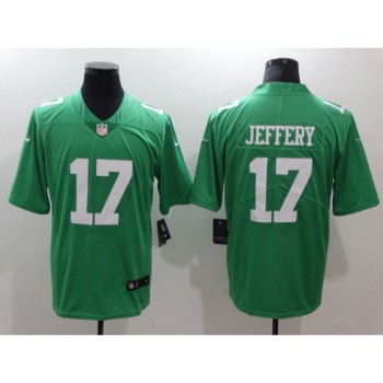 Men's Philadelphia Eagles #17 Alshon Jeffery Green Throwback Vapor Untouchable Limited Stitched NFL Jersey Men's Philadelphia Eagles #17 Alshon Jeffery Green Throwback Vapor Untouchable Limited Stitched NFL Jersey