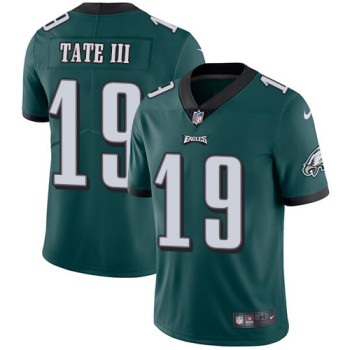 Men's Philadelphia Eagles #19 Golden Tate III Midnight Green Vapor Untouchable Limited Stitched NFL Jersey Men's Philadelphia Eagles #19 Golden Tate III Midnight Green Vapor Untouchable Limited Stitched NFL Jersey