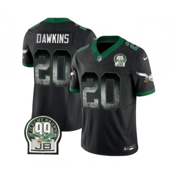 Men's Philadelphia Eagles #20 Brian Dawkins Black 2023 F.U.S.E. Throwback Vapor Untouchable Limited Stitched Football Jersey Men's Philadelphia Eagles #20 Brian Dawkins Black 2023 F.U.S.E. Throwback Vapor Untouchable Limited Stitched Football Jersey