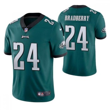Men's Philadelphia Eagles #24 James Bradberry Green Vapor Untouchable Limited Stitched Jersey Men's Philadelphia Eagles #24 James Bradberry Green Vapor Untouchable Limited Stitched Jersey