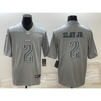 Men's Philadelphia Eagles #2 Darius Slay JR Gray Atmosphere Fashion Stitched Jersey Men's Philadelphia Eagles #2 Darius Slay JR Gray Atmosphere Fashion Stitched Jersey