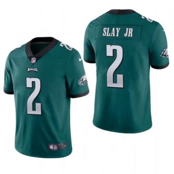 Men's Philadelphia Eagles #2 Darius Slay JR Green Vapor Untouchable Limited Stitched Jersey Men's Philadelphia Eagles #2 Darius Slay JR Green Vapor Untouchable Limited Stitched Jersey