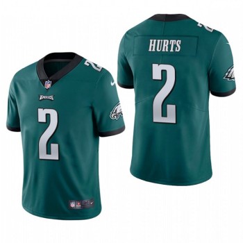 Men's Philadelphia Eagles #2 Jalen Hurts Green Vapor Untouchable Limited Stitched Jersey Men's Philadelphia Eagles #2 Jalen Hurts Green Vapor Untouchable Limited Stitched Jersey