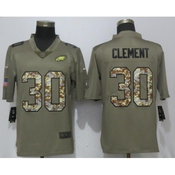 Men's Philadelphia Eagles #30 Corey Clement Olive Camo Salute To Service Limited Stitched NFL Jersey Men's Philadelphia Eagles #30 Corey Clement Olive Camo Salute To Service Limited Stitched NFL Jersey