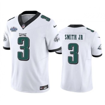 Men's Philadelphia Eagles #3 Nolan Smith JR White 2023 F.U.S.E. With Prem1ere Patch Vapor Untouchable Limited Stitched Football Jersey Men's Philadelphia Eagles #3 Nolan Smith JR White 2023 F.U.S.E. With Prem1ere Patch Vapor Untouchable Limited Stitched Football Jersey