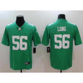 Men's Philadelphia Eagles #56 Chris Long Green Throwback Vapor Untouchable Limited Stitched NFL Jersey Men's Philadelphia Eagles #56 Chris Long Green Throwback Vapor Untouchable Limited Stitched NFL Jersey