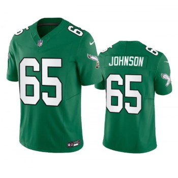 Men's Philadelphia Eagles #65 Lane Johnson Green 2023 F.U.S.E. Vapor Untouchable Stitched Football Jersey Men's Philadelphia Eagles #65 Lane Johnson Green 2023 F.U.S.E. Vapor Untouchable Stitched Football Jersey