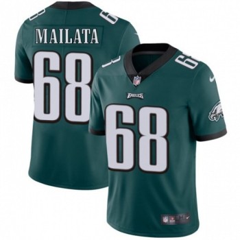 Men's Philadelphia Eagles #68 Jordan Mailata Green Vapor Untouchable Limited Stitched Jersey Men's Philadelphia Eagles #68 Jordan Mailata Green Vapor Untouchable Limited Stitched Jersey