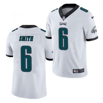 Men's Philadelphia Eagles #6 DeVonta Smith 2021 NFL Draft White Vapor Untouchable Limited Stitched Jersey Men's Philadelphia Eagles #6 DeVonta Smith 2021 NFL Draft White Vapor Untouchable Limited Stitched Jersey