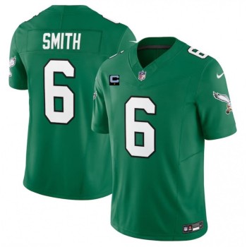 Men's Philadelphia Eagles #6 DeVonta Smith Green 2023 F.U.S.E. With 1-Star C Patch Vapor Untouchable Limited Stitched Football Jersey Men's Philadelphia Eagles #6 DeVonta Smith Green 2023 F.U.S.E. With 1-Star C Patch Vapor Untouchable Limited Stitched Football Jersey