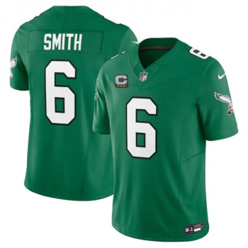 Men's Philadelphia Eagles #6 DeVonta Smith Green 2023 F.U.S.E. With 3-star C Patch Vapor Untouchable Stitched Football Jersey Men's Philadelphia Eagles #6 DeVonta Smith Green 2023 F.U.S.E. With 3-star C Patch Vapor Untouchable Stitched Football Jersey